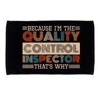Retro Quality Control Design For Quality Control Inspectors Microfiber Hand Towel