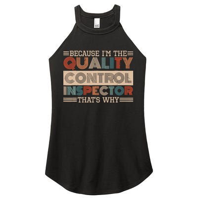 Retro Quality Control Design For Quality Control Inspectors Women's Perfect Tri Rocker Tank