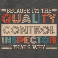 Retro Quality Control Design For Quality Control Inspectors Vector Backpack