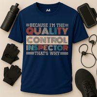 Retro Quality Control Design For Quality Control Inspectors Performance Shirt
