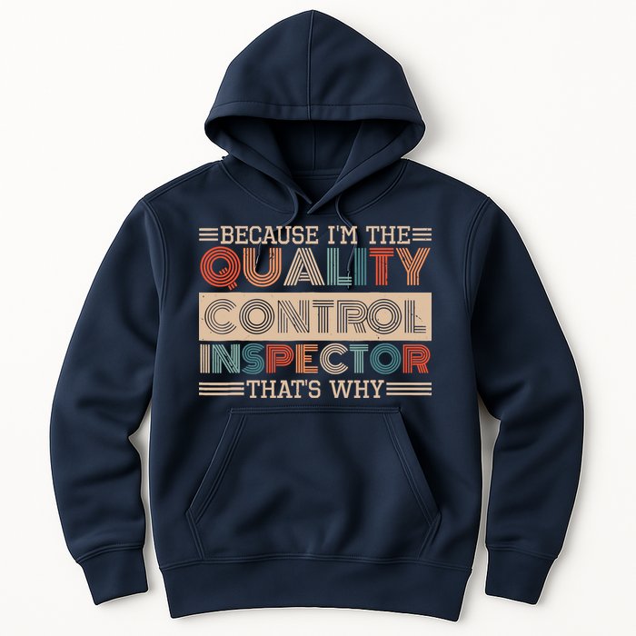 Retro Quality Control Design For Quality Control Inspectors Hoodie
