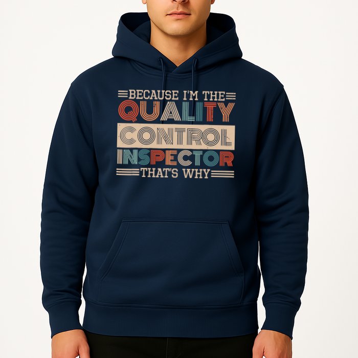 Retro Quality Control Design For Quality Control Inspectors Hoodie