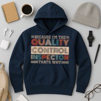 Retro Quality Control Design For Quality Control Inspectors Hoodie