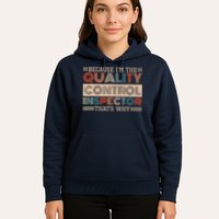 Retro Quality Control Design For Quality Control Inspectors Hoodie