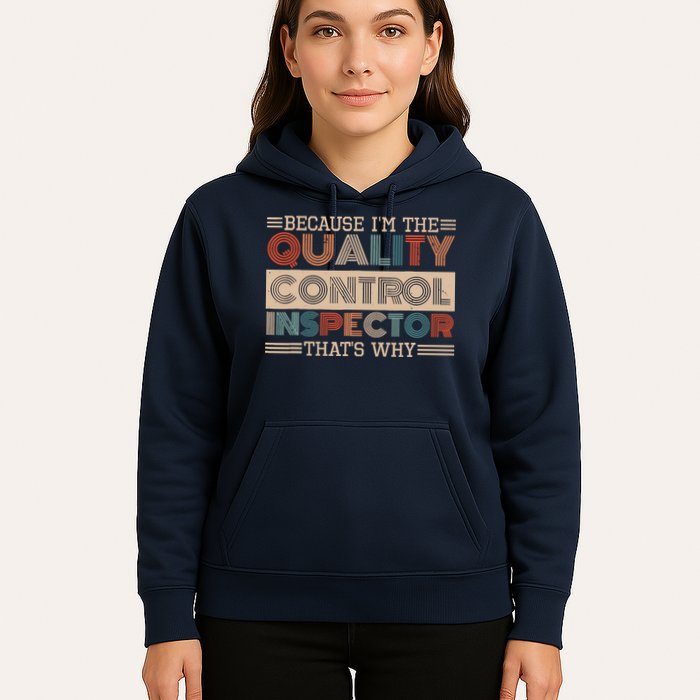 Retro Quality Control Design For Quality Control Inspectors Hoodie