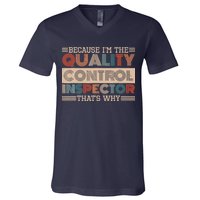 Retro Quality Control Design For Quality Control Inspectors V-Neck T-Shirt