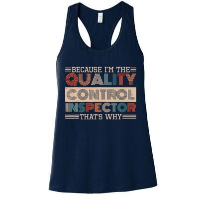 Retro Quality Control Design For Quality Control Inspectors Womens Tank Top