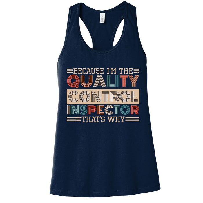 Retro Quality Control Design For Quality Control Inspectors Womens Tank Top