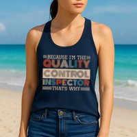 Retro Quality Control Design For Quality Control Inspectors Womens Tank Top