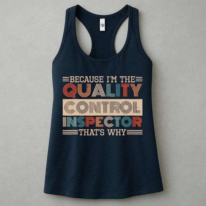Retro Quality Control Design For Quality Control Inspectors Womens Tank Top