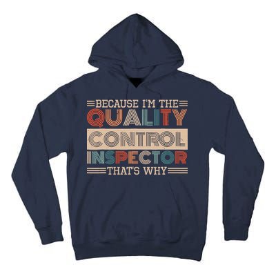 Retro Quality Control Design For Quality Control Inspectors Tall Hoodie