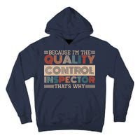 Retro Quality Control Design For Quality Control Inspectors Tall Hoodie