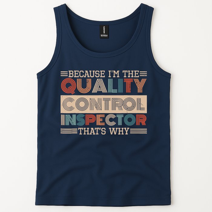 Retro Quality Control Design For Quality Control Inspectors Tank Top