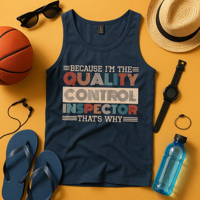 Retro Quality Control Design For Quality Control Inspectors Tank Top