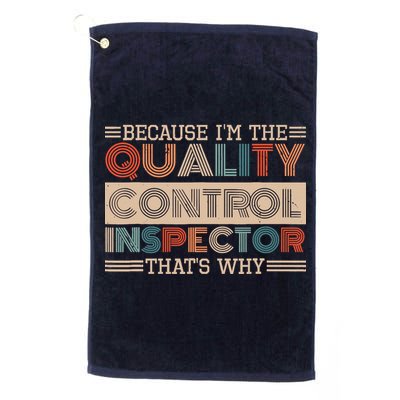 Retro Quality Control Design For Quality Control Inspectors Golf Towel