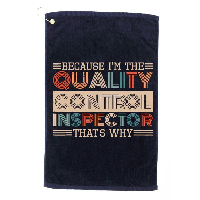 Retro Quality Control Design For Quality Control Inspectors Golf Towel