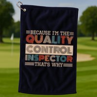 Retro Quality Control Design For Quality Control Inspectors Golf Towel