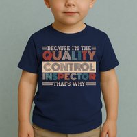 Retro Quality Control Design For Quality Control Inspectors Toddler T-Shirt