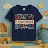 Retro Quality Control Design For Quality Control Inspectors Toddler T-Shirt