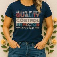 Retro Quality Control Design For Quality Control Inspectors Womens T-Shirt