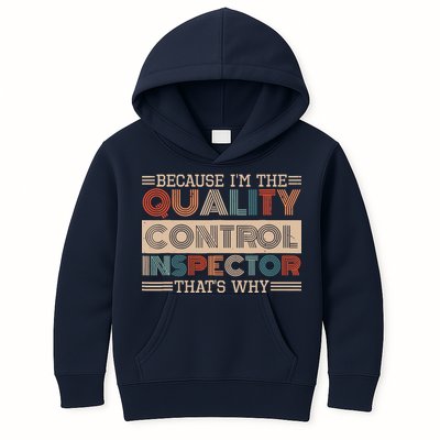 Retro Quality Control Design For Quality Control Inspectors Kids Hoodie