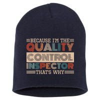Retro Quality Control Design For Quality Control Inspectors Short Acrylic Beanie