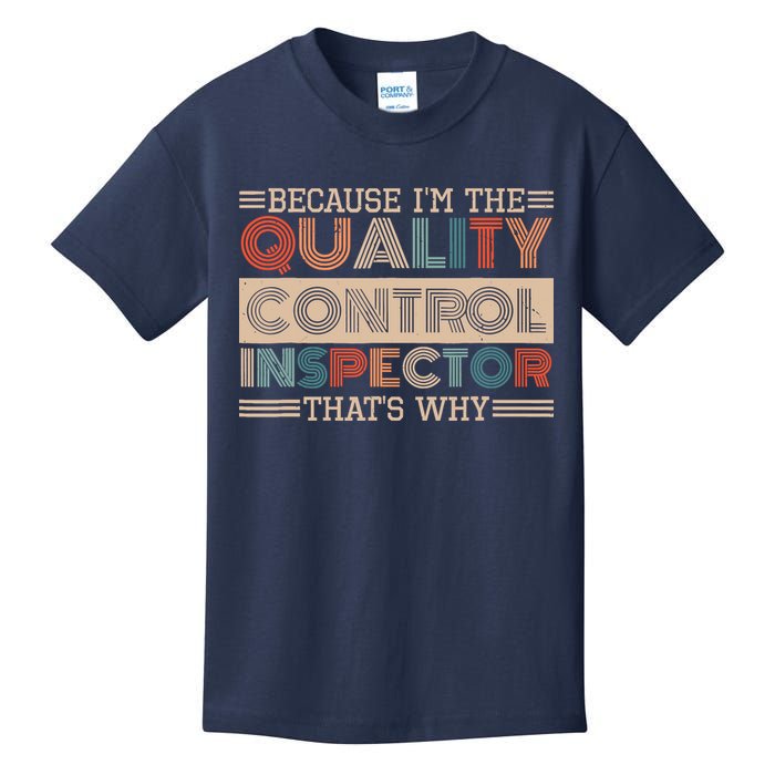 Retro Quality Control Design For Quality Control Inspectors Kids T-Shirt