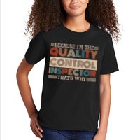 Retro Quality Control Design For Quality Control Inspectors Kids T-Shirt