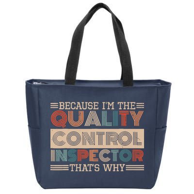 Retro Quality Control Design For Quality Control Inspectors Zip Tote Bag