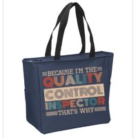Retro Quality Control Design For Quality Control Inspectors Zip Tote Bag