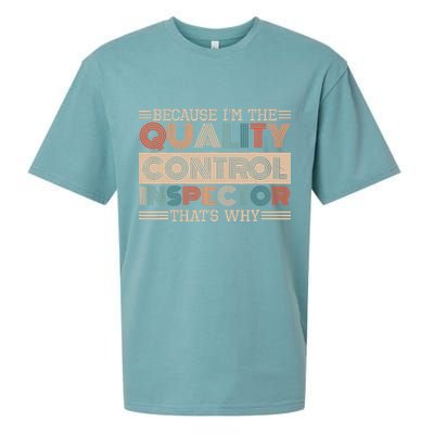 Retro Quality Control Design For Quality Control Inspectors Sueded Cloud Jersey T-Shirt