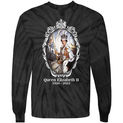 RIP Queen Elizabeth II 1926 2022 Tie-Dye Long Sleeve Shirt