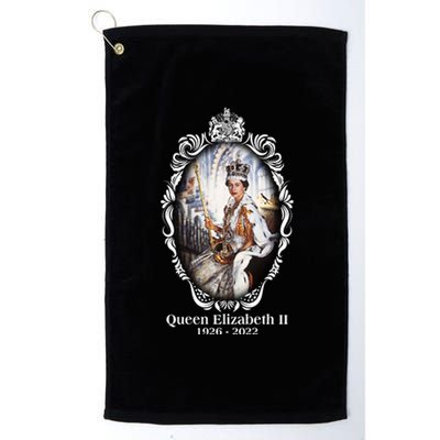 RIP Queen Elizabeth II 1926 2022 Platinum Collection Golf Towel