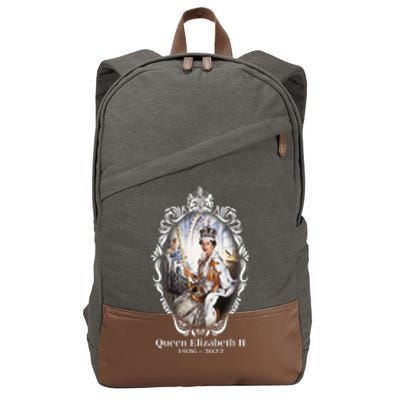 RIP Queen Elizabeth II 1926 2022 Cotton Canvas Backpack