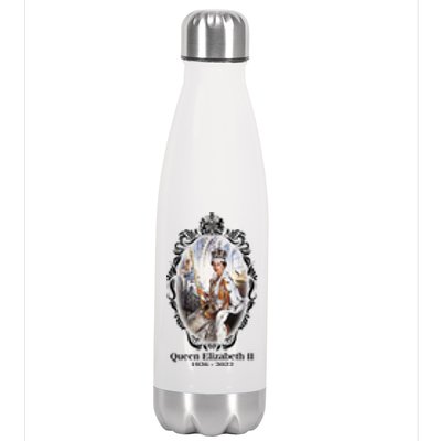 RIP Queen Elizabeth II 1926 2022 Stainless Steel Insulated Water Bottle