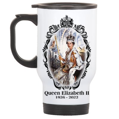 RIP Queen Elizabeth II 1926 2022 Stainless Steel Travel Mug