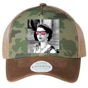 RIP Queen Elizabeth British Flag Sunglasses Legacy Tie Dye Trucker Hat