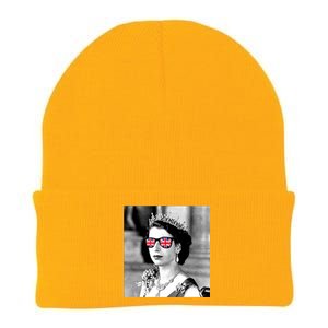 RIP Queen Elizabeth British Flag Sunglasses Knit Cap Winter Beanie