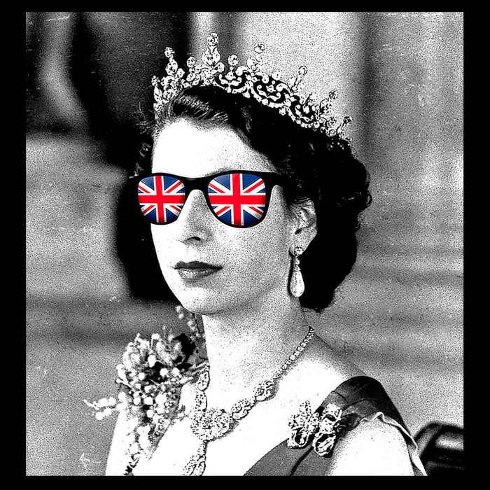 RIP Queen Elizabeth British Flag Sunglasses Impact Tech Backpack