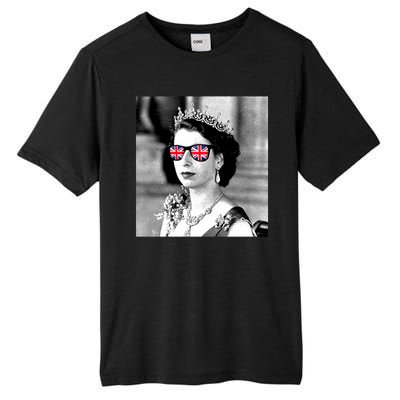 RIP Queen Elizabeth British Flag Sunglasses Tall Fusion ChromaSoft Performance T-Shirt