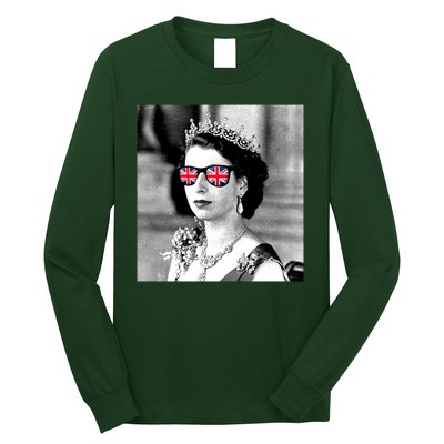 RIP Queen Elizabeth British Flag Sunglasses Long Sleeve Shirt