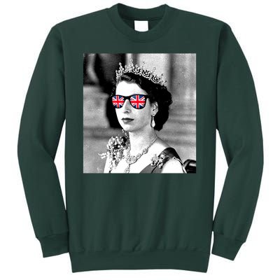 RIP Queen Elizabeth British Flag Sunglasses Sweatshirt