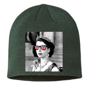 RIP Queen Elizabeth British Flag Sunglasses Sustainable Beanie