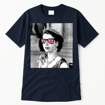 RIP Queen Elizabeth British Flag Sunglasses Tall T-Shirt