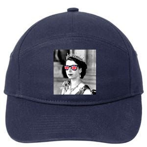 RIP Queen Elizabeth British Flag Sunglasses 7-Panel Snapback Hat