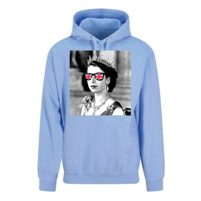 RIP Queen Elizabeth British Flag Sunglasses Unisex Surf Hoodie