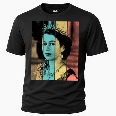 RIP Queen Elizabeth Vintage Color Block Pop Art Performance Shirt