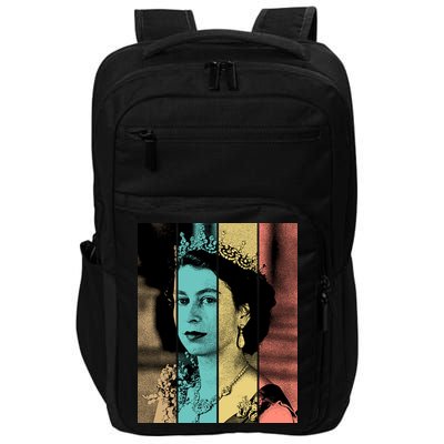 RIP Queen Elizabeth Vintage Color Block Pop Art Impact Tech Backpack