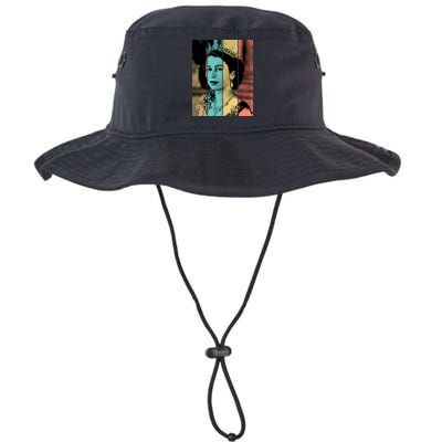 RIP Queen Elizabeth Vintage Color Block Pop Art Bucket Hat