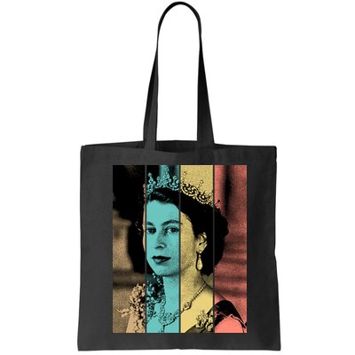 RIP Queen Elizabeth Vintage Color Block Pop Art Bag